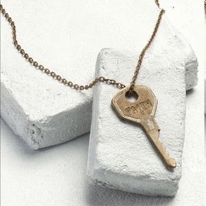 The Giving Keys Classic Key Necklace FAITH
